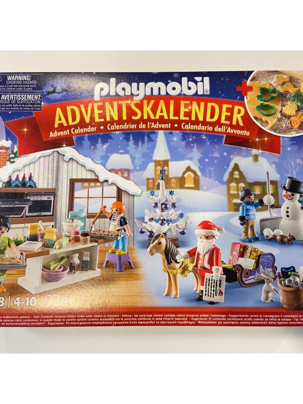 Playmobil Advent Calendar 71088 Baking Workshop Toy Set 4-10 Years 92 Pieces Inc
